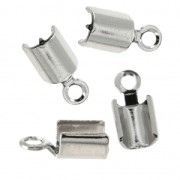 Chiudicordoncino tondo 2.2 mm argento antico x10|raw }}