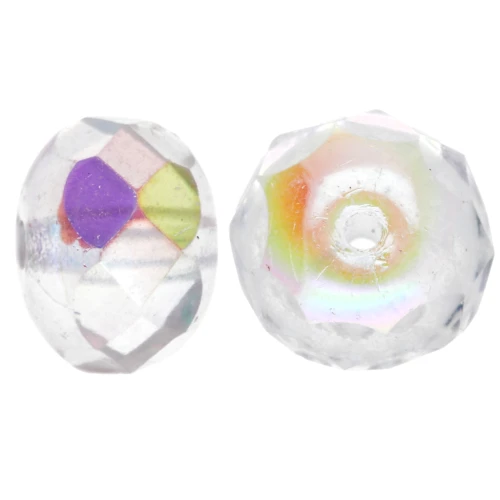 Ciambelle 8,5x6 mm Crystal AB x25