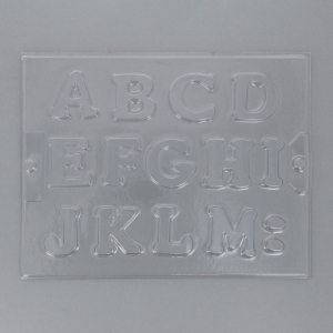 Stampo per gesso e calcestruzzo alfabeto A-Z in plastica x1