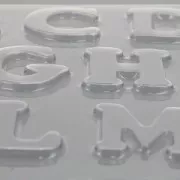 Stampo per gesso e calcestruzzo alfabeto A-Z in plastica x1