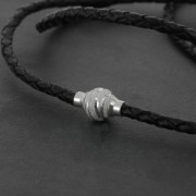 Chiusura calamitata per bracciale 3 mm - Argento 925 x1