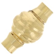 Chiusura calamitata per bracciale 3mm Argento 925 Dorato con oro finox1