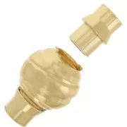 Chiusura calamitata per bracciale 3mm Argento 925 Dorato con oro finox1