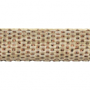 Nastro laminato Frou-Frou 5 mm Marrone/Ramato x1m