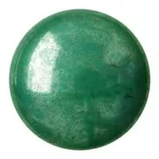 Cabochon di vetro di Puca® 18 mm  Opaque Green Turquoise Luster x 1