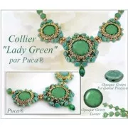 Cabochon di vetro di Puca® 18 mm  Opaque Sapphire Silver x 1