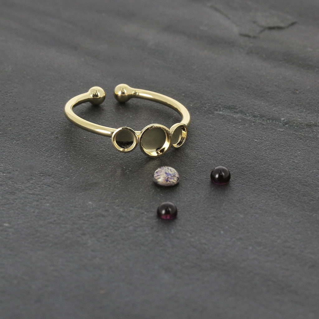 CABOCHON RETRO PIATTO 'CUORE ALATO' - Materiali - Bigiotteria - Di - Foto 14