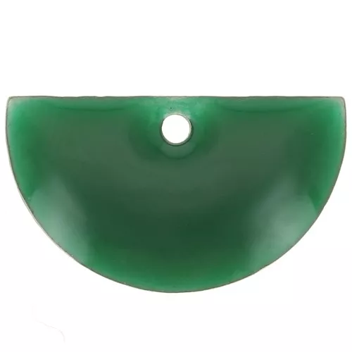 Mezzelune in metallo e resina epossidica 9.5x16 mm Verde Abete x6