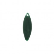 Navette metallo e resina epossidica 16x5 mm Verde Abete x6