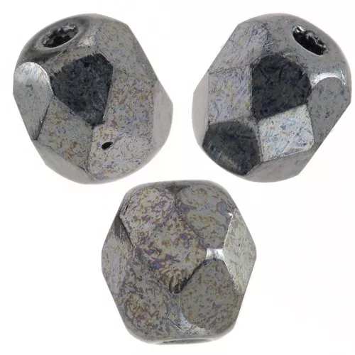 Sfaccettate mm. 4 Jet Hematite x50