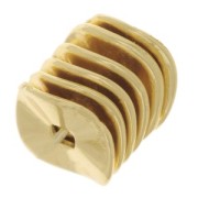 Rondelle irregolari 10 mm dorato x10