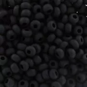 Perle di semi Preciosa 9/0 2,5 mm - Jet Mat x250g