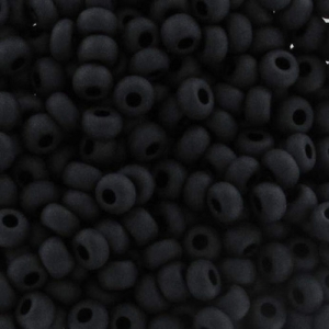 Perle di semi Preciosa 9/0 2,5 mm - Jet Mat x250g