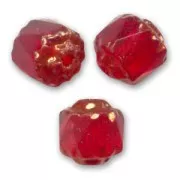 Sfaccettate Antiche mm.  6 Light Siam Dark Bronzo x20