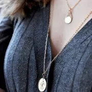 Ciondolo goccia effetto martellato 18x12 mm Placcato oro 3 microns x1