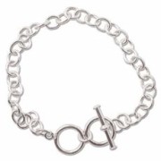 Bracciale chiusura a T barra cm. 18 in Argento 925 x1|raw }}