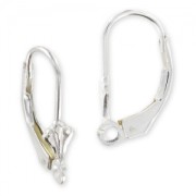 Orecchini con ganci chiusi Fiore di lys in Argento 925 x2|raw }}