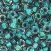 Rocaille Toho 15/0 TO15R264 - Crystal AB Teal Lined