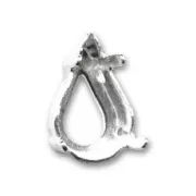 Castone PureCrystal 4300/4328 mm. 13x7,8 argentato