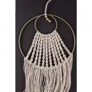 Cerchio nudo in metallo per acchiappasogni e abat-jour 25cm oro antico