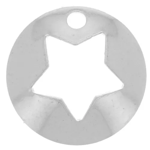 Ciondolo vuoto mm. 10 in Argento stella x1