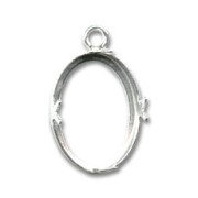 Castone pendente in Argento 925 mm. 18x13 x1|raw }}