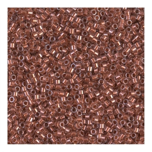 Miyuki Delica 11/0 DB1704 - Copper Pearl Lined Pink Mist x8g