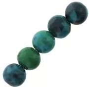 Perline imitazione Chrysocolla mm.  6 x15