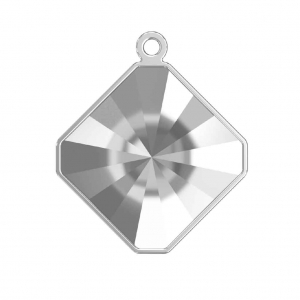 Castone per cabochon PureCrystal Kaleidoscope Square 4499 10 mm rodiato x1