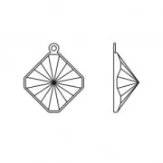 Castone per cabochon PureCrystal Kaleidoscope Square 4499 10 mm dorato x1