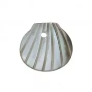 Conchiglia di madreperla 9x10 mm Grigio iridato x1