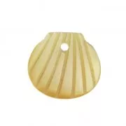Conchiglia di madreperla 9x10 mm Avorio x1