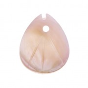 Foglia di madreperla 12x10 mm Rosa x1