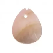 Foglia di madreperla 12x10 mm Rosa x1