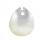 Foglia di madreperla 12x10 mm Grigio iridato x1