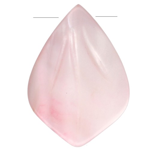 Petalo in madreperla 14x10 mm - Rosa x1