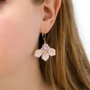 Petalo in madreperla 14x10 mm - Rosa x1