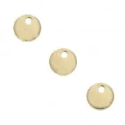 Medagliette 5mm Gold filled x4