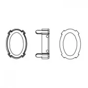 Castone PureCrystal 4120 ovale mm. 8x6 Bronzo