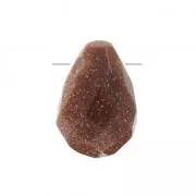 Goccia sfaccettata 6x9 mm imitazione Pietra del sole - Gold Stone x1