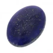 Cabochon ovale - pietra con fessura per macramè 18x13 mm Lapis Lazuli x1