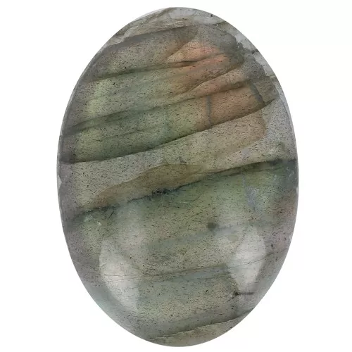 Cabochon ovale - pietra con fessura per macramè 18x13 mm Labradorite x1