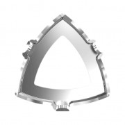 Castone per cabochon PureCrystal Kaleidoscope Triangle 4799 9 mm rodiato x1