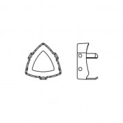 Castone per cabochon PureCrystal Kaleidoscope Triangle 4799 9 mm rodiato x1