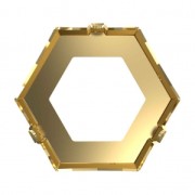 Castone per cabochon PureCrystal Kaleidoscope 4699 14 x 16 mm dorato x1