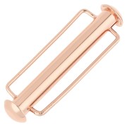 Chiusura scorrevole per tessere perline da 31,5 mm - Perla rosa x1