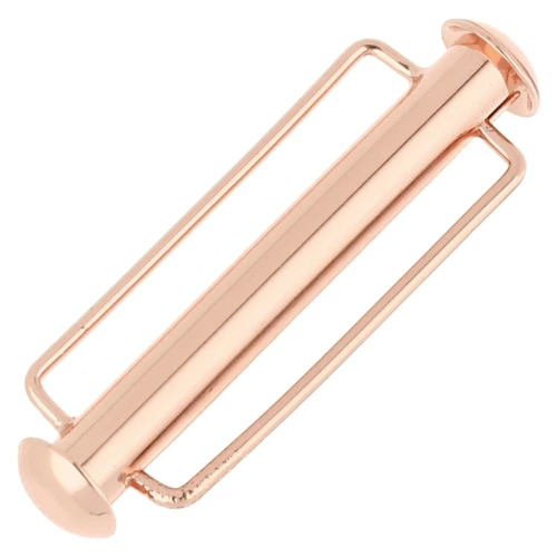 Chiusura scorrevole per tessere perline da 31,5 mm - Perla rosa x1