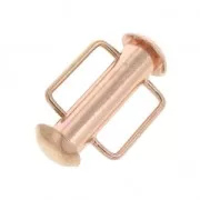 Chiusura scorrevole per tessitura di perline 16.5 mm oro rosa x1
