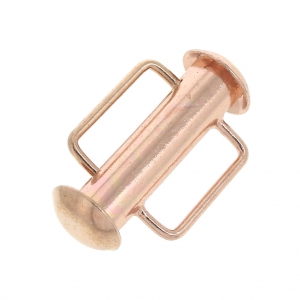 Chiusura scorrevole per tessitura di perline 16.5 mm oro rosa x1