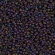 Rocaille Miyuki 11/0 2061 - Metallic Plum Emerald Iris Mat|raw }}
